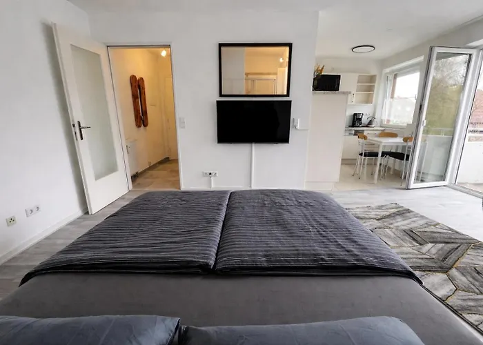 Modernes Mit Balkon & Smart Tv Bei Hamburg Apartment *